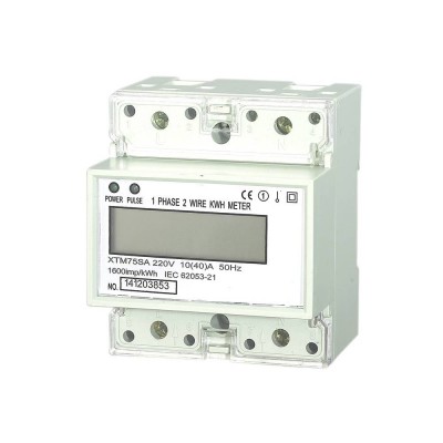 Dd100cfr Single Phase Two Wire Din-rail Rs485 Multi-tariff Energy Meter Digital Meter